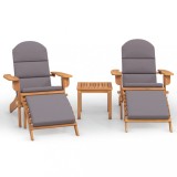 Cumpara ieftin Set mobilier de gradina Adirondack, 3 piese, lemn masiv acacia