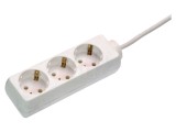 Prelungitor alimentare AS SCHWABE 3m 3 prize 16A 3G1,5mm&sup2; PVC alb 11331