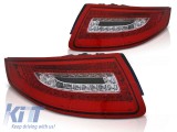 Set de stopuri LED de tuning potrivit pentru Porsche 911 997 2004-2009 rosu/alb, stanga si dreapta Performance AutoTuning