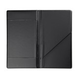 Nota de plata din PVC, culoare neagra, 2 buzunare, 12x22 cm