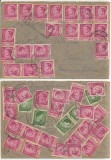 ROMANIA 1947 plic Medias spre Elvetia cu francatura spectaculoasa de inflatie
