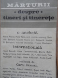 Marturii Despre Tineri Si Tinerete - Carol Roman ,530299, politica