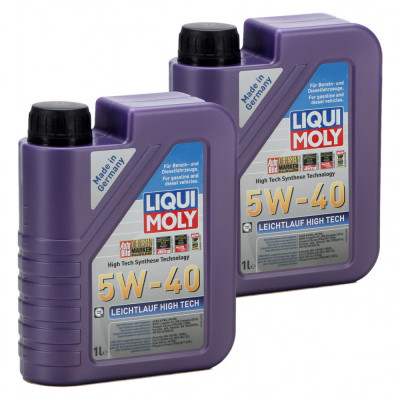 Set 2 Buc Ulei Motor Liqui Moly Leichtlauf High Tech 5W-40 1L 2327 foto