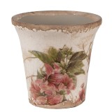 Ghiveci flori ceramica multicolora Flower 9x8 cm
