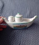 Recipient condimente din portelan, veche