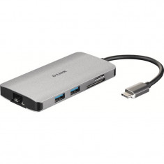 Hub USB D-Link DUB-M810 USB-C Silver foto