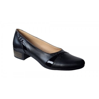 Pantofi dama comozi si eleganti din piele naturala Negru - MVS76N foto