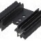 Radiator extrudat, aluminiu, 38.1mm x neagra, STONECOLD - HS-135-38