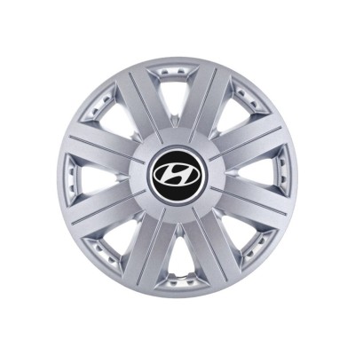Set 4 capace roti Cosmos cromat R15, pentru gama auto Hyundai foto