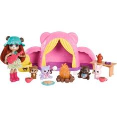 Set de joaca Enchantimals - Cort de camping cu accesorii
