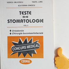 Teste de stomatologie, vol. 3 Ortodontie Chirurgie Viorica Milicescu