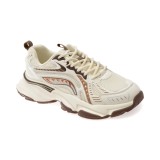 Pantofi BITE THE BULLET albi, 8332, din material textil