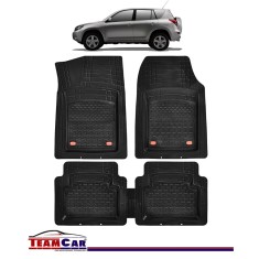 Covorase Auto TeamCar&reg; Tip Tavita Compatibile Toyota RAV4 III (2006-2012) Negru Material Rezistent