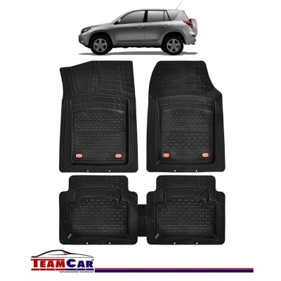 Covorase Auto TeamCar&amp;reg; Tip Tavita Compatibile Toyota RAV4 III (2006-2012) Negru Material Rezistent foto