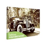 Tablou Fosforescent Masina Epoca Neagra 60x40 cm Canvas Decorativ Perete Casa