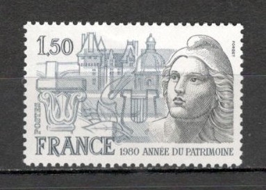 Franta.1980 Anul international al patrimoniului SF.926 foto