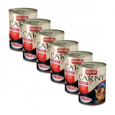 Hrană CARNY ADULT cu carne de bovin - 6 x 400 g