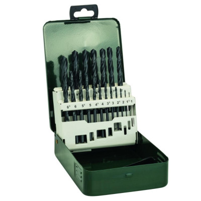 BOSCH Set 19 burghie pentru metal Bosch, diametre 1-10 mm. prindere cilindrica foto