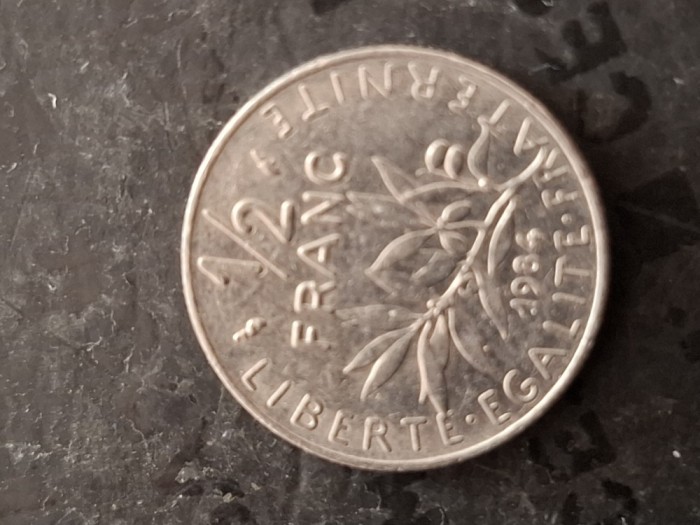 1/2 franc 1986