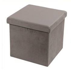 Taburet cu spatiu de depozitare 38 x 38 x 38 cm, Velvet