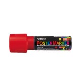 Marker pentru poster ARTLINE, corp plastic, varf tesit 30mm - rosu