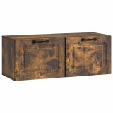 vidaXL Oglindă TV montată pe perete Stejar fumuriu 78,5 x 31 x 30 cm 899400