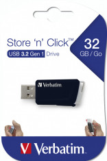 Memorie USB Verbatim Store&amp;#039;n Click 32GB USB 3.2 Black foto