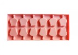 Cumpara ieftin Forma silicon 12 cavitati, Hipopotam, Acadele din ciocolata sau Acadele din zahar, Roz, 26 cm, 245COF