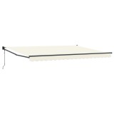 vidaXL Cort electric retractabil Crem 4 x 2 m 3419152