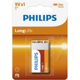 Baterii LONGLIFE 9V 1-BLISTER, Philips