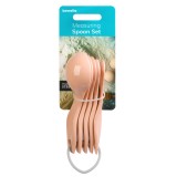 Set linguri de masura - plastic - culoare piersica - &icirc;n diferite marimi - 5 buc/pachet Best CarHome, Bewello