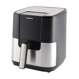 Friteuza cu aer cald HAF-H6BKS1500, 1500W, Capacitate: 5.5L, 8 programe, TIMER 60 MIN, Negru/Silver, Heinner