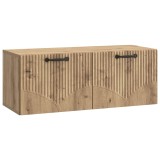 vidaXL Oglindă TV montată pe perete Stejar Artizanal 78,5 x 31 x 30 cm 899064