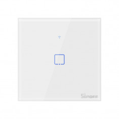 Intrerupator Smart Touch Wifi + RF 433 Sonoff T1 EU TX, 1 canal