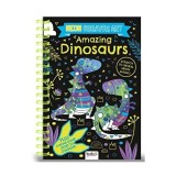 Cumpara ieftin Bookoli - Amazing Dinosaurs Neon Scratch Art Book