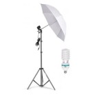 Cumpara ieftin Umbrela cu trepied reglabil 200 cm, bec 150W, Dactylion