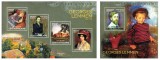Timbre Africa Centrala 2014, Picturi, Lemmen - Set Complet: Colita + Bloc MNH, Colectie Numismatica