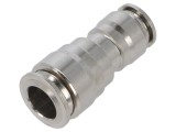 Racord push-in AIGNEP 57040 10-8, alamă nichelată, presiune 0,99-20 bar