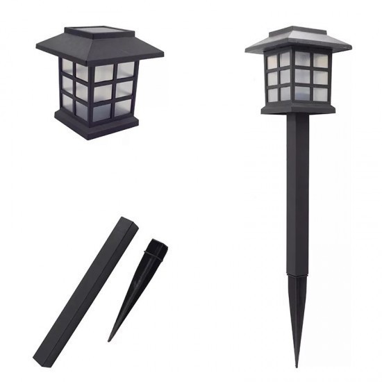 Set 6 bucati lampa solara cu fixare in pamant