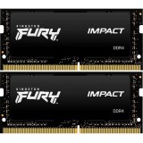 Memorie Laptop FURY Impact, 16GB, DDR4, 3200MHz, CL20, 1.2v, Dual Channel Kit, Kingston