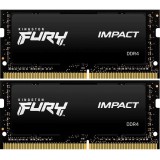 Memorie Laptop FURY Impact, 16GB, DDR4, 3200MHz, CL20, 1.2v, Dual Channel Kit, Kingston