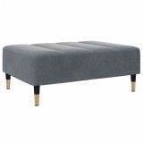 Cumpara ieftin Taburet, gri inchis, 77x55x31 cm, catifea