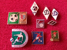 Lot 9 insigne fotbal - RUSIA (URSS) Dinamo Kiev,Spartak Moscova... foto