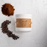 Lumanare parfumata handmade din ceara naturala de soia 100%, aroma de Cafea prajita, Recipient ceramic, 150 g