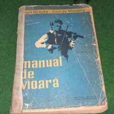 MANUAL DE VIOARA VOL. lV Metoda Geanta & Manoliu An 1965