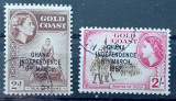 COLONI-ENGLEZE-GOLD-COST -2VAL=STAMP, Istorie, Stampilat