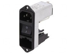Conector Alimentare AC Soclu Tată 6A 250VAC IEC 60320