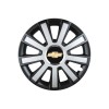 Set 4 capace roti Flash Gri-Negru R14 pentru gama auto Chevrolet, Autohelix MSA