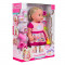 Papusa interactiva Sweet Doll, inaltime 43 cm, 3 ani+, accesorii incluse