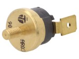 Termostat SPST-NC 90&deg;C 16A 250VAC 6.3mm Terminali